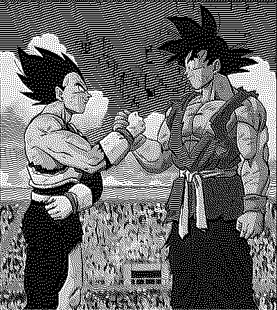Goku Dithered - A nod to the harsh realities of collaboration